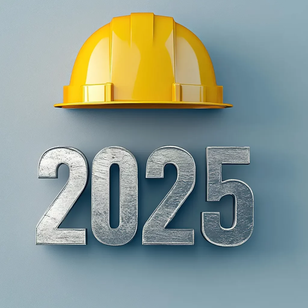 Casque de chantier 2025 illustrant les tendances architecturales pour maisons individuelles